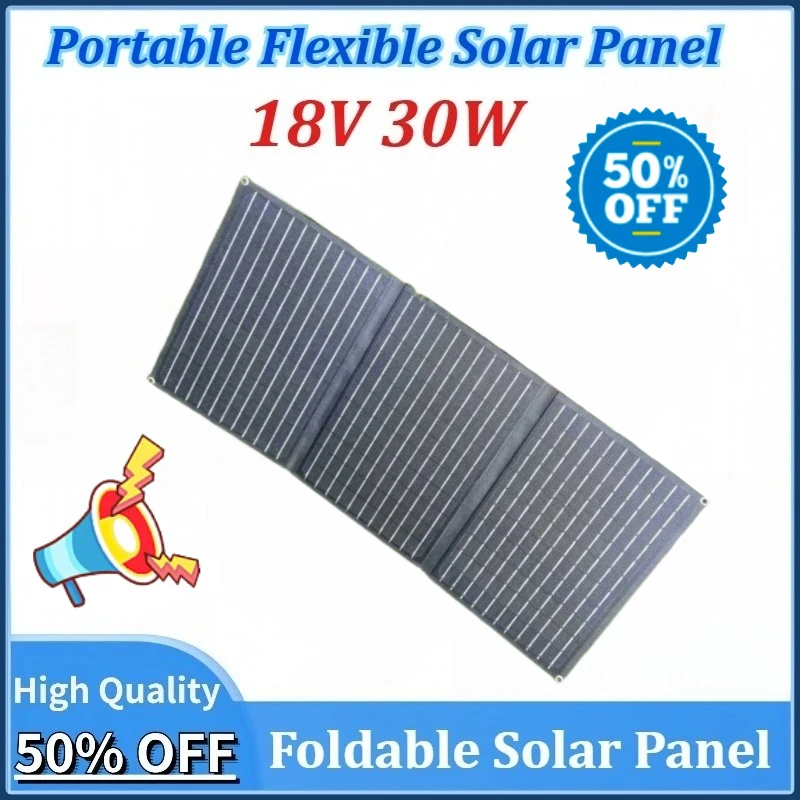 New 30W Portable Flexible 18V Solar Panel Kit Complete for Phone Power Bank House Camping Travel Solar Panel Charger Outdoor
New 30W Portable Flexible 18V Solar Panel Kit Complete for Phone Power Bank House Camping Travel Solar Panel Charger Outdoor
