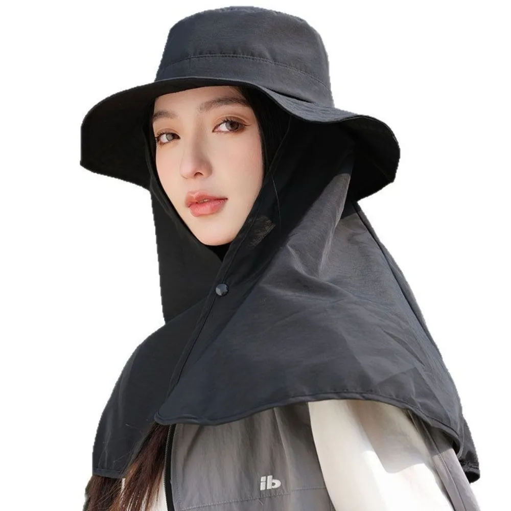 New Neck Protection Shawl Beach Cap Breathable Wide Brim Bucket Hat Anti-UV Women's Ponytail Hat Outdoor Sports
New Neck Protection Shawl Beach Cap Breathable Wide Brim Bucket Hat Anti-UV Women's Ponytail Hat Outdoor Sports