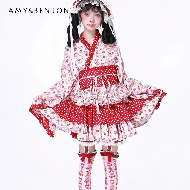 Original Design Cute Childlike Women's Skirt Spring Summer Retro Colorful Lace Hollow Out Splicing Lolita Sweet Skirts Ladies
Original Design Cute Childlike Women's Skirt Spring Summer Retro Colorful Lace Hollow Out Splicing Lolita Sweet Skirts Ladies
