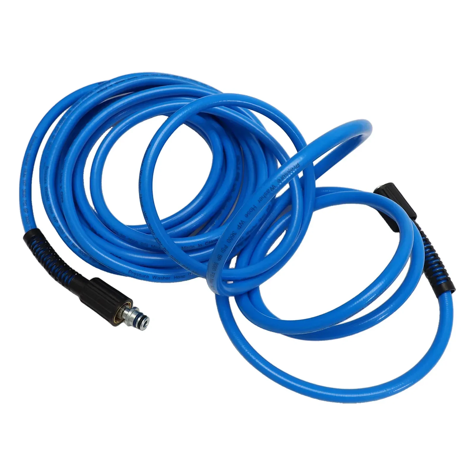 Шланг для мойки высокого давления M22 с рабочим давлением 3600 PSI, изготовленный из улучшенного ПВХ для повышенной прочности и износостойкости.
Шланг для мойки высокого давления M22 с рабочим давлением 3600 PSI, изготовленный из улучшенного ПВХ для повышенной прочности и износостойкости.