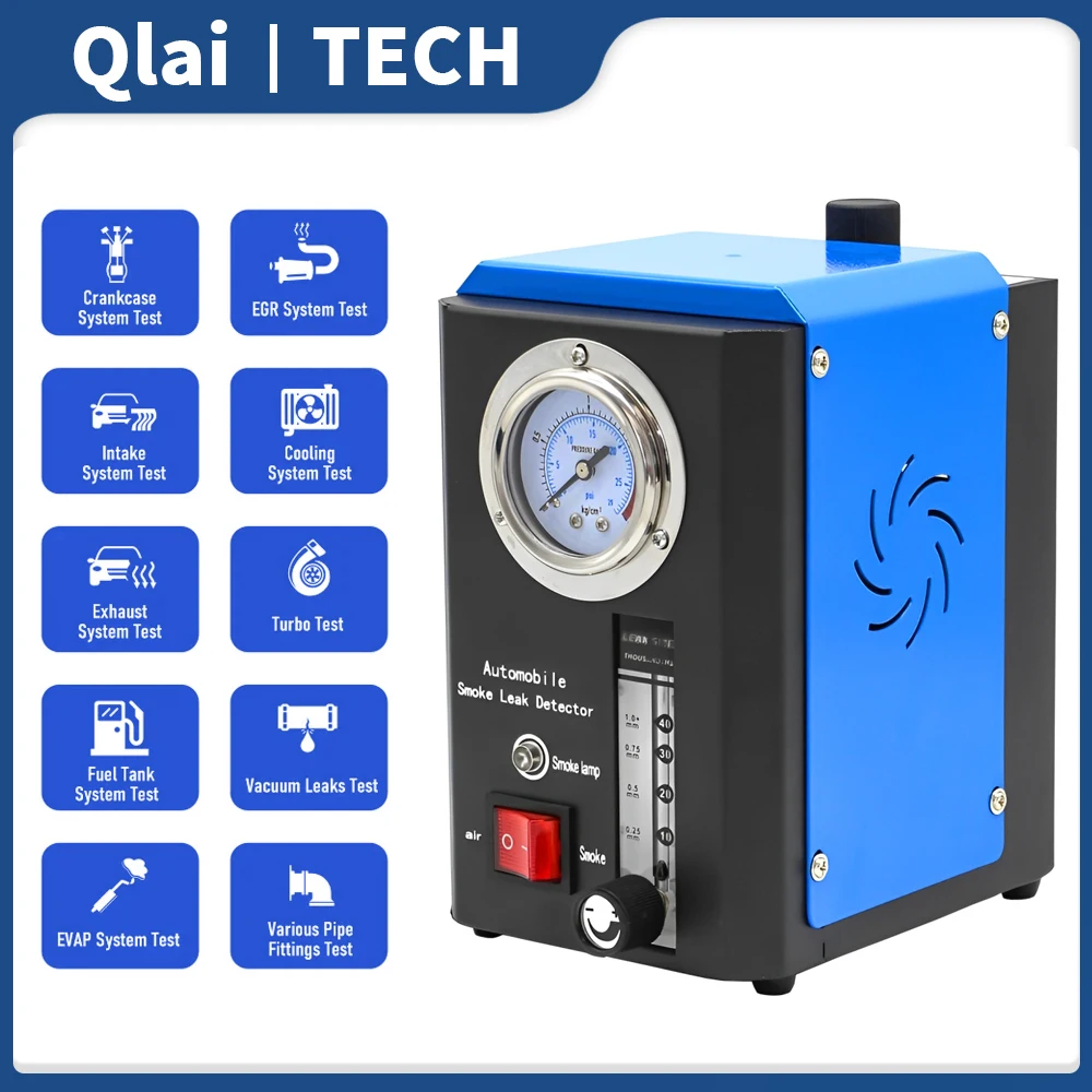 EVAP Smoke Leak Detector for Car Motorcycle Smoke Machine Diagnostic Tool Vacuum Tester Oil Fuel Pipe Leakage Locator
EVAP Smoke Leak Detector for Car Motorcycle Smoke Machine Diagnostic Tool Vacuum Tester Oil Fuel Pipe Leakage Locator