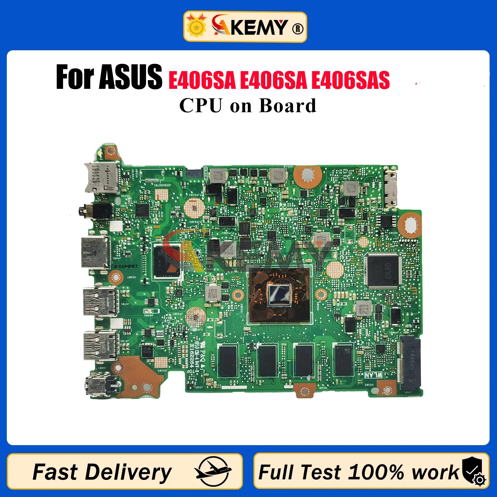 E406SA Laptop Motherboard For ASUS EeeBook E406S E406SA E406SAS Notebook Mainboard With CPU 100% tests OK fast shipping stk
E406SA Laptop Motherboard For ASUS EeeBook E406S E406SA E406SAS Notebook Mainboard With CPU 100% tests OK fast shipping stk