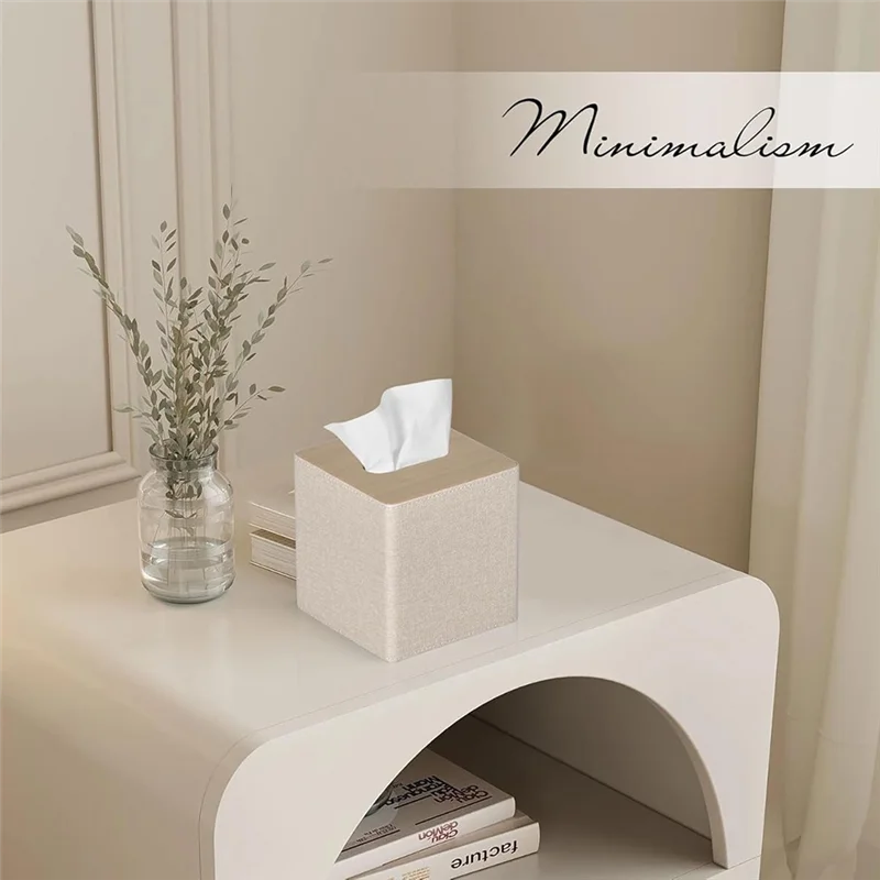 AAAC-Tissue Box Cover Square PU Leather Facial Tissue Box Holder For Dresser Bathroom Decor
AAAC-Tissue Box Cover Square PU Leather Facial Tissue Box Holder For Dresser Bathroom Decor