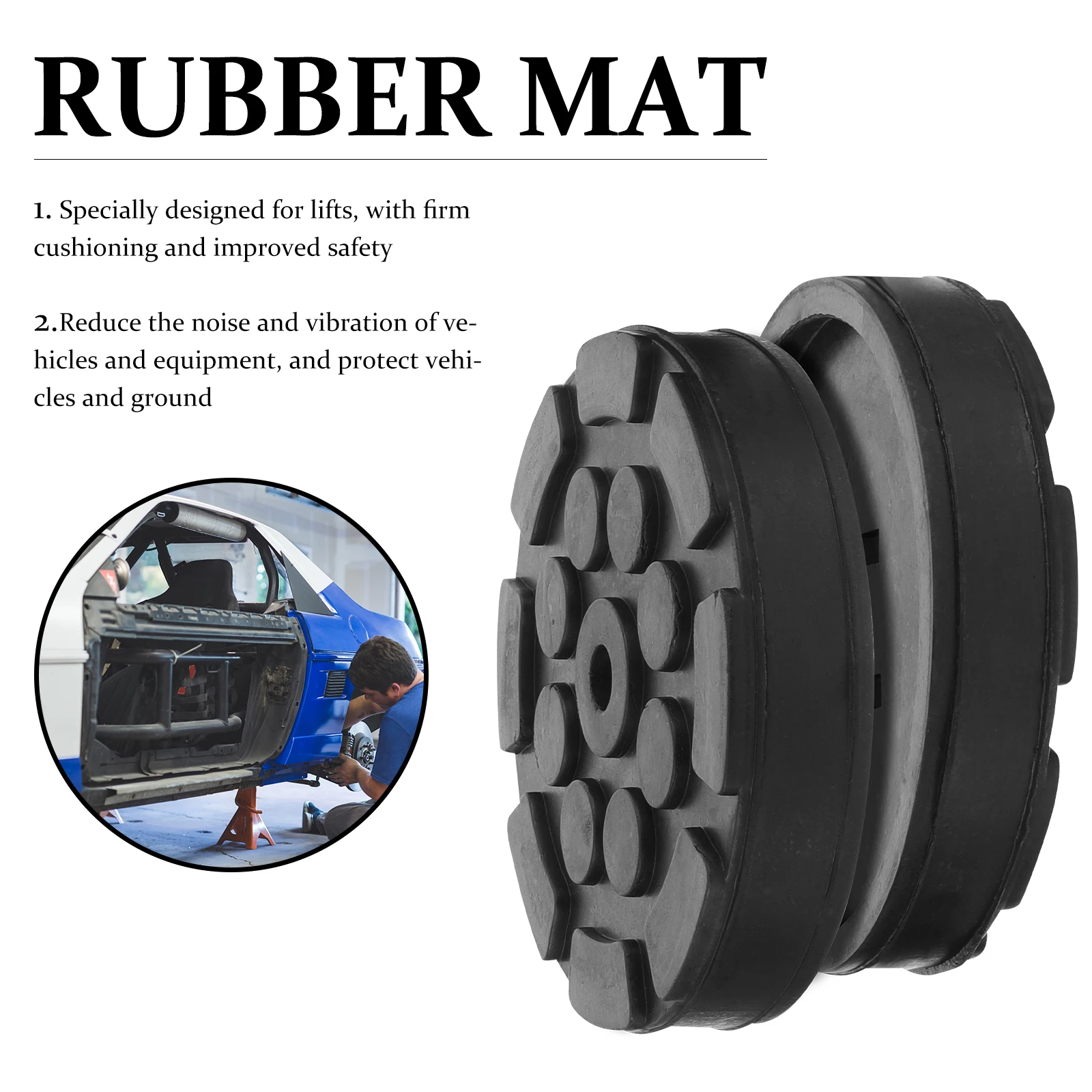 2pcs Rubber Pads for Lifts Firm Cushioning Improved Safety Solid Wear Resistant Non Slip Round Shape Vehicle Equipment Noise
2pcs Rubber Pads for Lifts Firm Cushioning Improved Safety Solid Wear Resistant Non Slip Round Shape Vehicle Equipment Noise