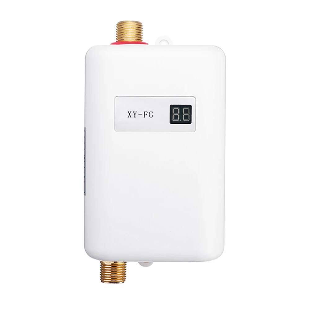 3800W 220V Instant Electric Water Heater Tankless Under Sink Tap Kitchen Washing Matched with EU Style of Plug
3800W 220V Instant Electric Water Heater Tankless Under Sink Tap Kitchen Washing Matched with EU Style of Plug