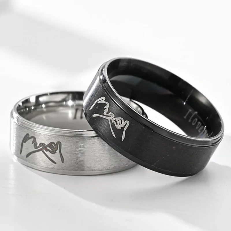 Fashion I Love You Hand in Hand Stainless Steel Ring for Couples - Promise Engagement Wedding Anniversary Jewelry Gift
Fashion I Love You Hand in Hand Stainless Steel Ring for Couples - Promise Engagement Wedding Anniversary Jewelry Gift