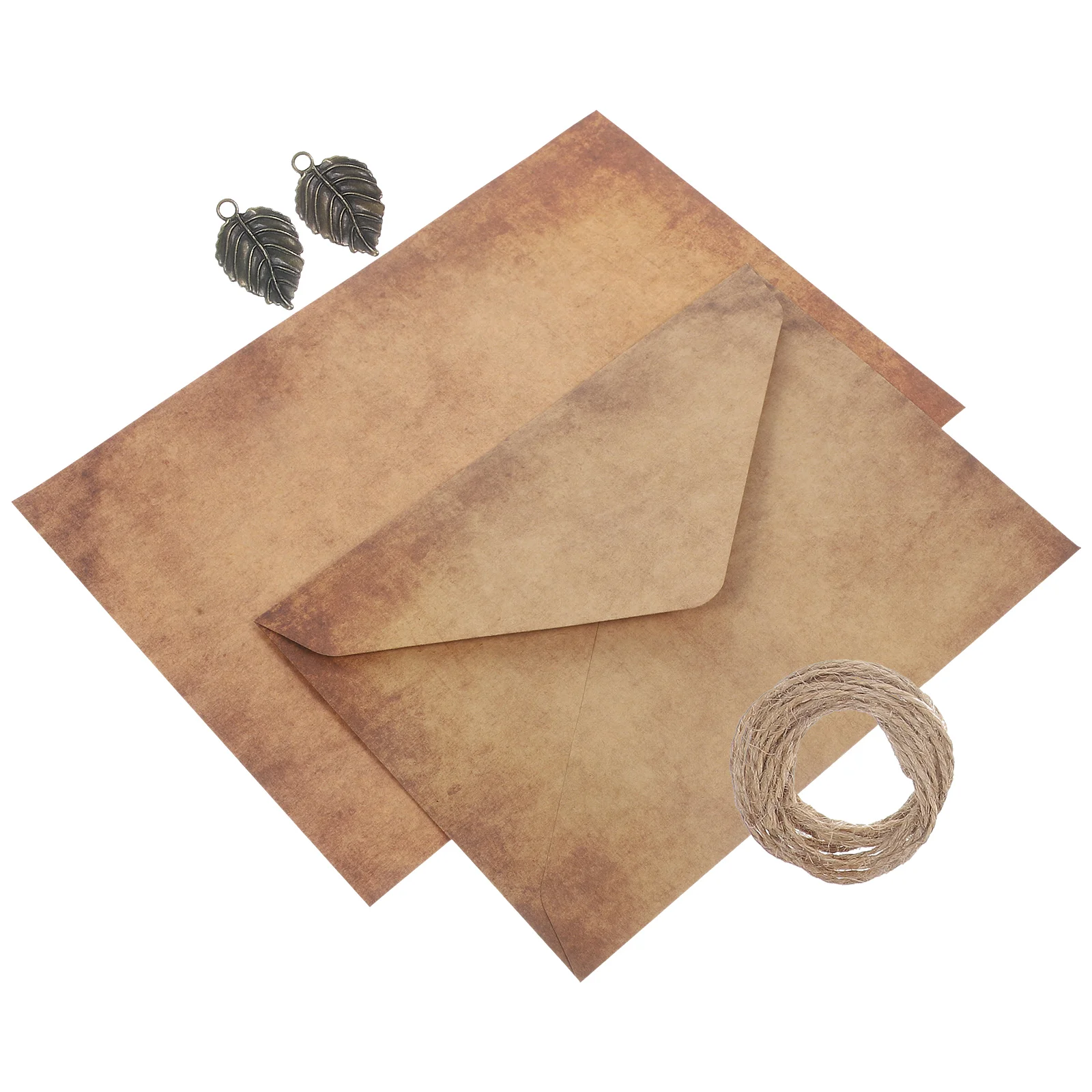 5 Sets Vintage Letter Holder Kraft Paper Envelope Packaging Hemp Rope Calligraphy Writing Paper Card Container Leaf Design
5 Sets Vintage Letter Holder Kraft Paper Envelope Packaging Hemp Rope Calligraphy Writing Paper Card Container Leaf Design