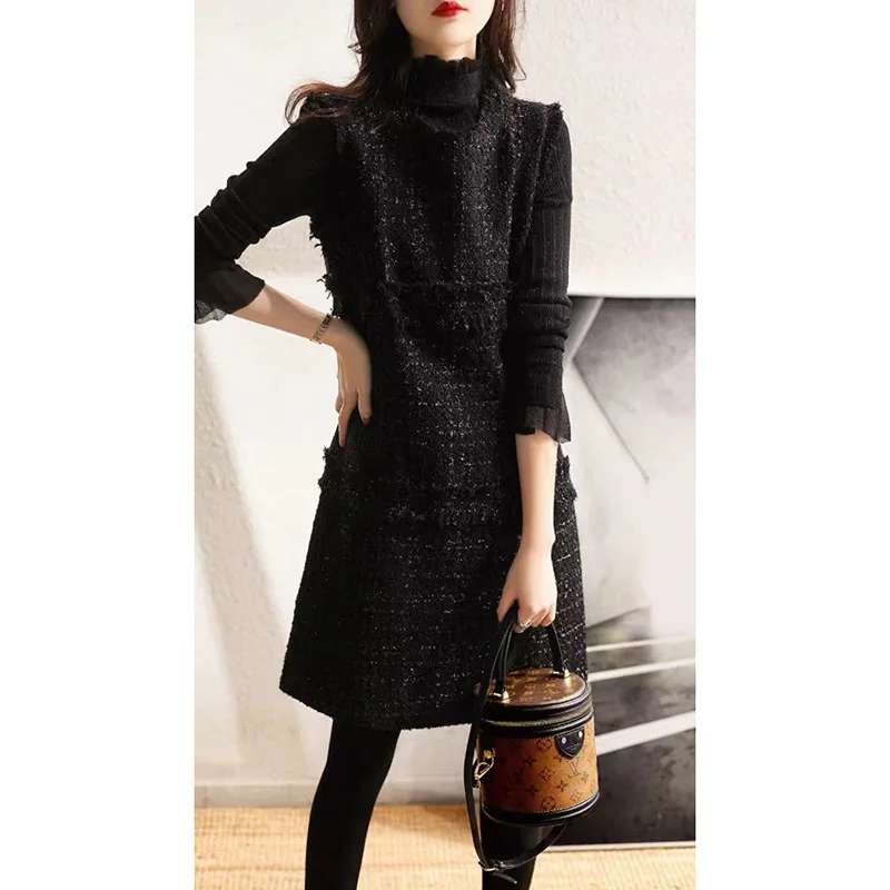 Women's Knitted Sweater Slim Fit High Collar Long Sve Inner Wear Faionable Base Layer Top for Autumn Winter 2025
Women's Knitted Sweater Slim Fit High Collar Long Sve Inner Wear Faionable Base Layer Top for Autumn Winter 2025