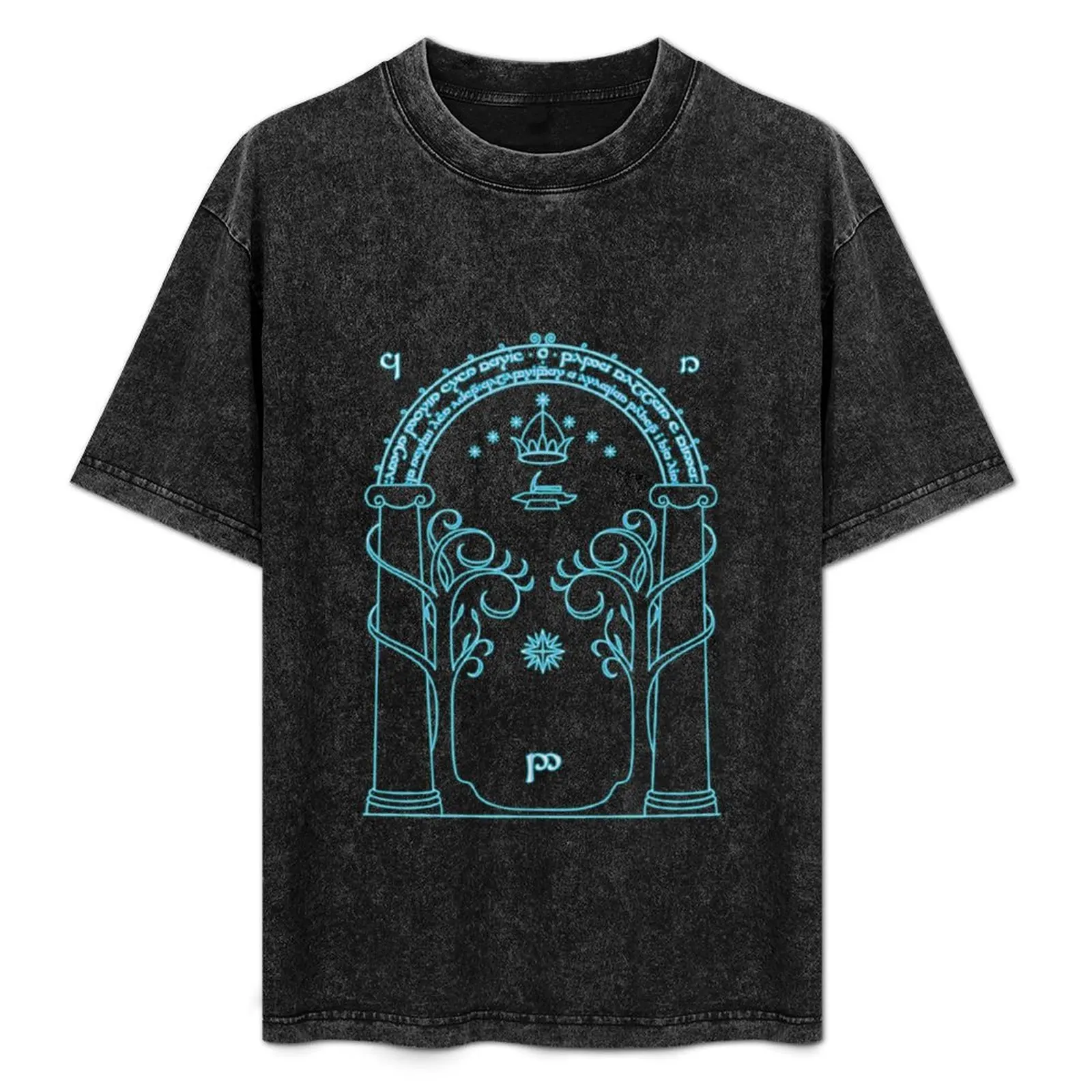 Gate to Moria Light Blue T-Shirt Water Resistant Casual T-Shirt
Gate to Moria Light Blue T-Shirt Water Resistant Casual T-Shirt