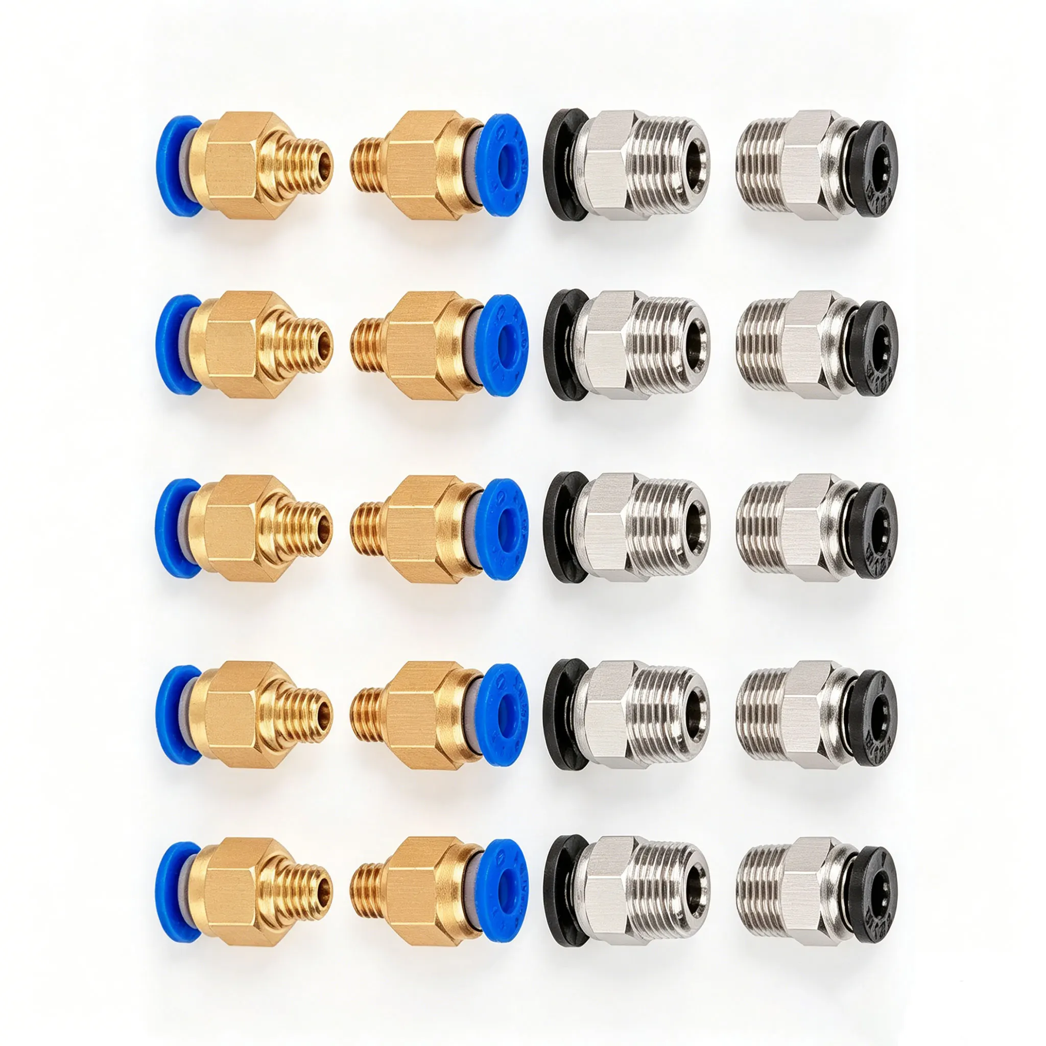 8pcs Pneumatic Connectors For 3D Printers Parts PC4 M6 M10 Quick Jointer Coupler 1.75/3mm Pipe Fittings PTFE Tube 2/4mm
8pcs Pneumatic Connectors For 3D Printers Parts PC4 M6 M10 Quick Jointer Coupler 1.75/3mm Pipe Fittings PTFE Tube 2/4mm