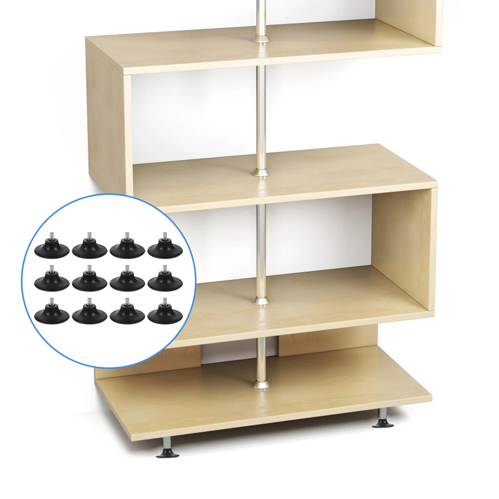 20pcs Adjustable Cabinet Feet Furniture Levelers Heavy Duty Table Legs Extend Height Rubber Anti Scratch 6x25
20pcs Adjustable Cabinet Feet Furniture Levelers Heavy Duty Table Legs Extend Height Rubber Anti Scratch 6x25