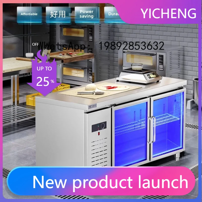 BX3 refrigerated workbench milk tea shop kitchen refrigerator blue light double temperature flat cabinet horizontal freezer air
BX3 refrigerated workbench milk tea shop kitchen refrigerator blue light double temperature flat cabinet horizontal freezer air