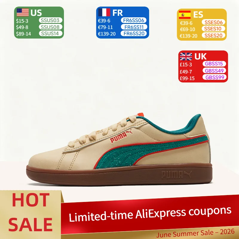 Puma Smash 3.0 L: Retro, Fashionable, Trendy, High-End Design, Versatile Low-Top Casual Sneakers (Unisex) - Beige 402630-01
Puma Smash 3.0 L: Retro, Fashionable, Trendy, High-End Design, Versatile Low-Top Casual Sneakers (Unisex) - Beige 402630-01