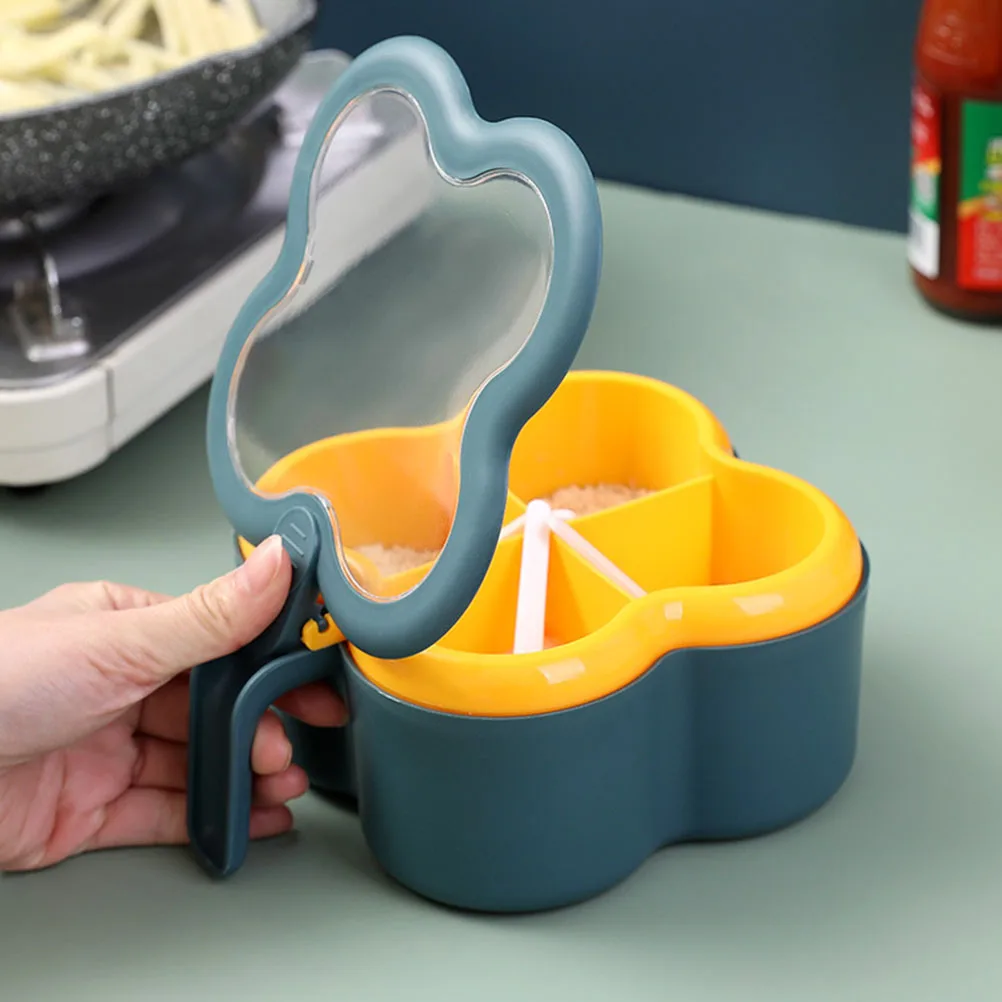 Plastic Spice Case 4 Grid Seasoning Bottle Salt Condiment Container Kitchen Storage Canister Divided Box ABS Large Capacity Easy
Plastic Spice Case 4 Grid Seasoning Bottle Salt Condiment Container Kitchen Storage Canister Divided Box ABS Large Capacity Easy