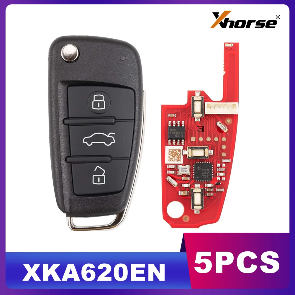 5PCS Xhorse XKA620EN 2nd Generation Remote Key for Audi A6L Q7 Type 3 Buttons Upgrade Version of XKA600EN
5PCS Xhorse XKA620EN 2nd Generation Remote Key for Audi A6L Q7 Type 3 Buttons Upgrade Version of XKA600EN