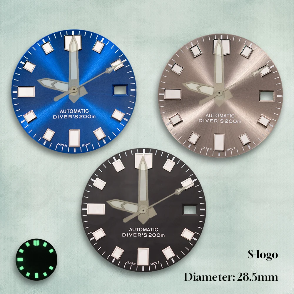 Men‘s Dive Style Sun Radiation Dial 28.5mm for NH35 NH36 Movements | with S Logo & 3C Luminous - Watch Modification Accessories
Men‘s Dive Style Sun Radiation Dial 28.5mm for NH35 NH36 Movements | with S Logo & 3C Luminous - Watch Modification Accessories