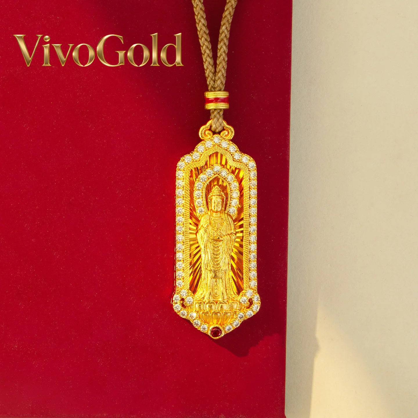 VivoGoldLuxury gold store 9999 24K real gold certifid point diamond Putuo Guanyin necklace women's exquisite retro clavicle chai
VivoGoldLuxury gold store 9999 24K real gold certifid point diamond Putuo Guanyin necklace women's exquisite retro clavicle chai