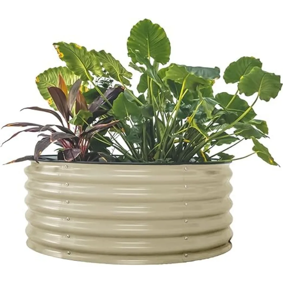 17 Tall 42 Round Raised Garden Bed Metal Raised Bed Planter Box for Vegetables Flowers Patio Pearl White
17 Tall 42 Round Raised Garden Bed Metal Raised Bed Planter Box for Vegetables Flowers Patio Pearl White