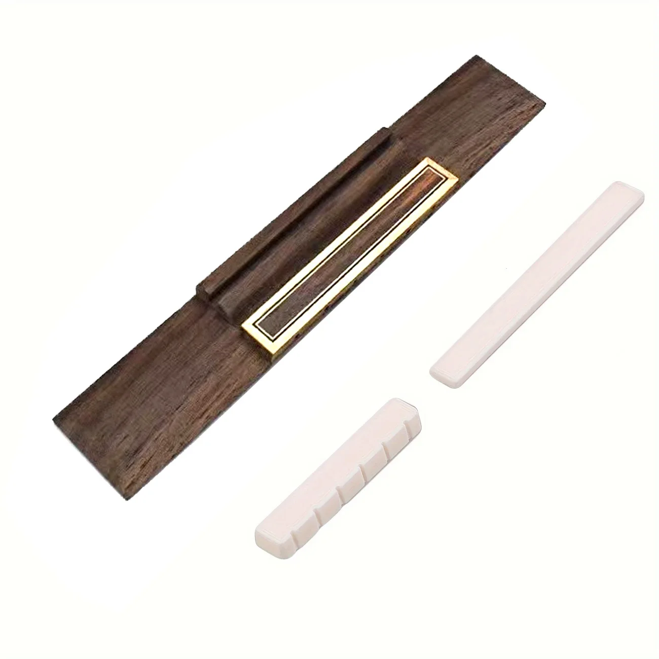 Classical Guitar Bone Nut & Saddle Set – Rosewood Bridge, Cow Bone Top Nut & Bottom Saddle, Guitar Accessory Kit
Classical Guitar Bone Nut & Saddle Set – Rosewood Bridge, Cow Bone Top Nut & Bottom Saddle, Guitar Accessory Kit