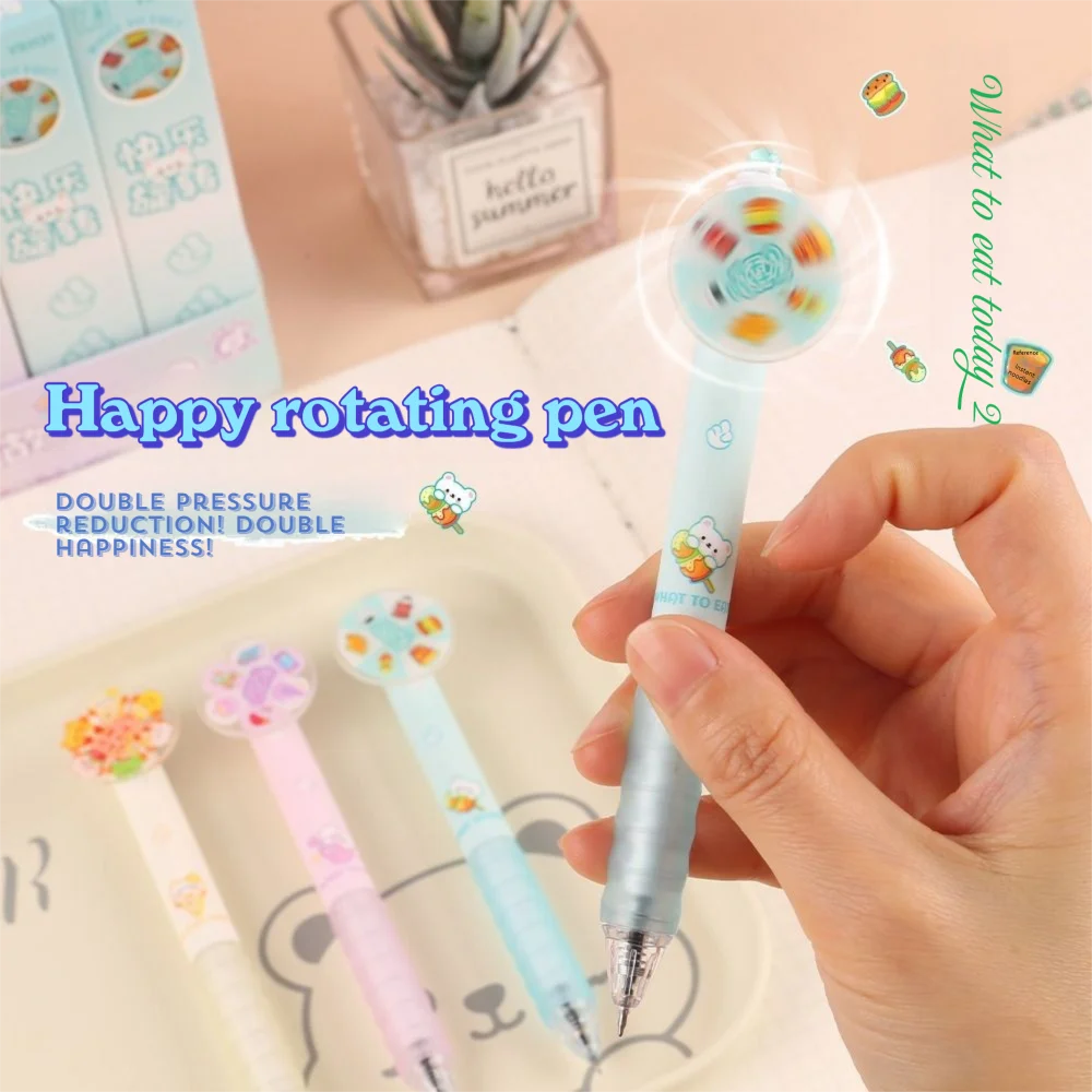 High Quality 0.5 Mm Press Pen Independent Packaging Cartoon Decompression Pen with Turntable Neutral Pen Stationery
High Quality 0.5 Mm Press Pen Independent Packaging Cartoon Decompression Pen with Turntable Neutral Pen Stationery
