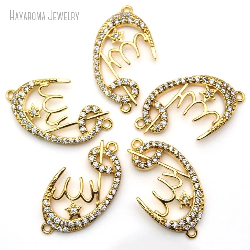 2Pcs Metal Clear Cubic Zirconia Wholesale Invisible Setting Islam Copper Gold Color Connector PC1314
2Pcs Metal Clear Cubic Zirconia Wholesale Invisible Setting Islam Copper Gold Color Connector PC1314