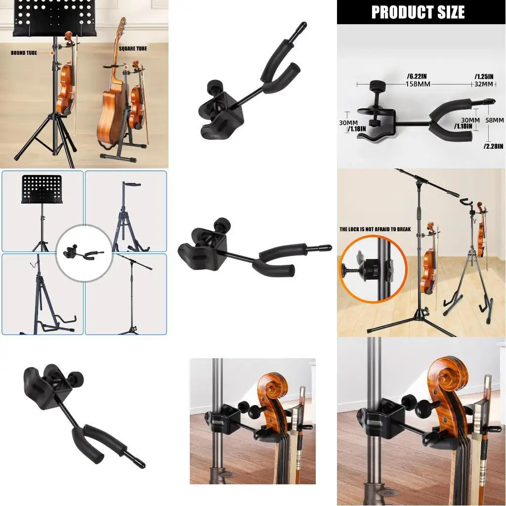 U2JB Violin Viola Hanger for Music Stand Violin Viola Hook Violin Holder Hook Microphone Or Sheet Music Stand Violin Holder
U2JB Violin Viola Hanger for Music Stand Violin Viola Hook Violin Holder Hook Microphone Or Sheet Music Stand Violin Holder