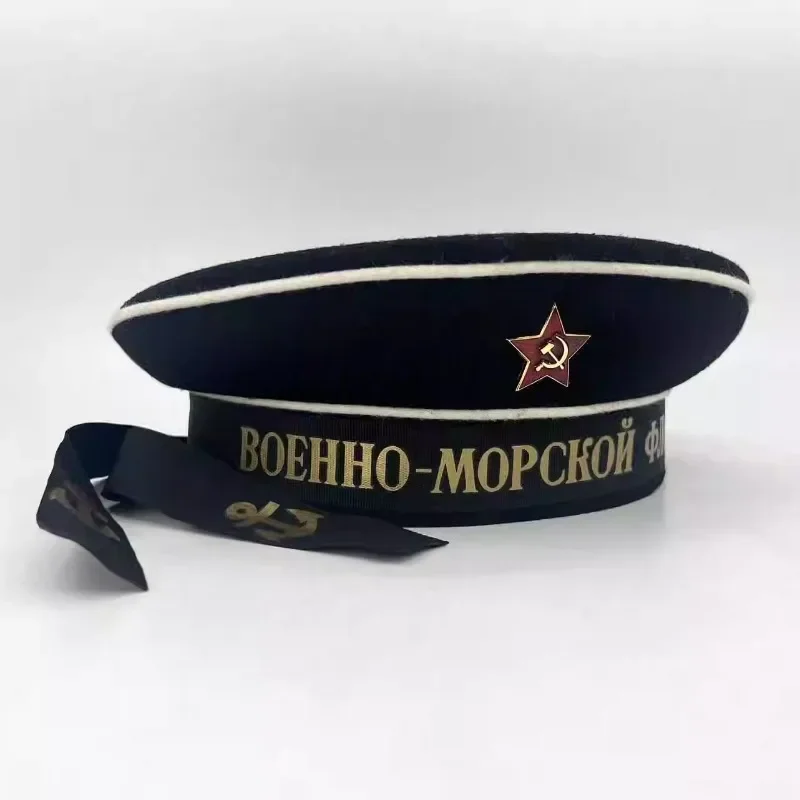 Men Soviet Union Russian Naval Hat Bezkozyrka Sailor Cap WWII Men Marines Cap
Men Soviet Union Russian Naval Hat Bezkozyrka Sailor Cap WWII Men Marines Cap