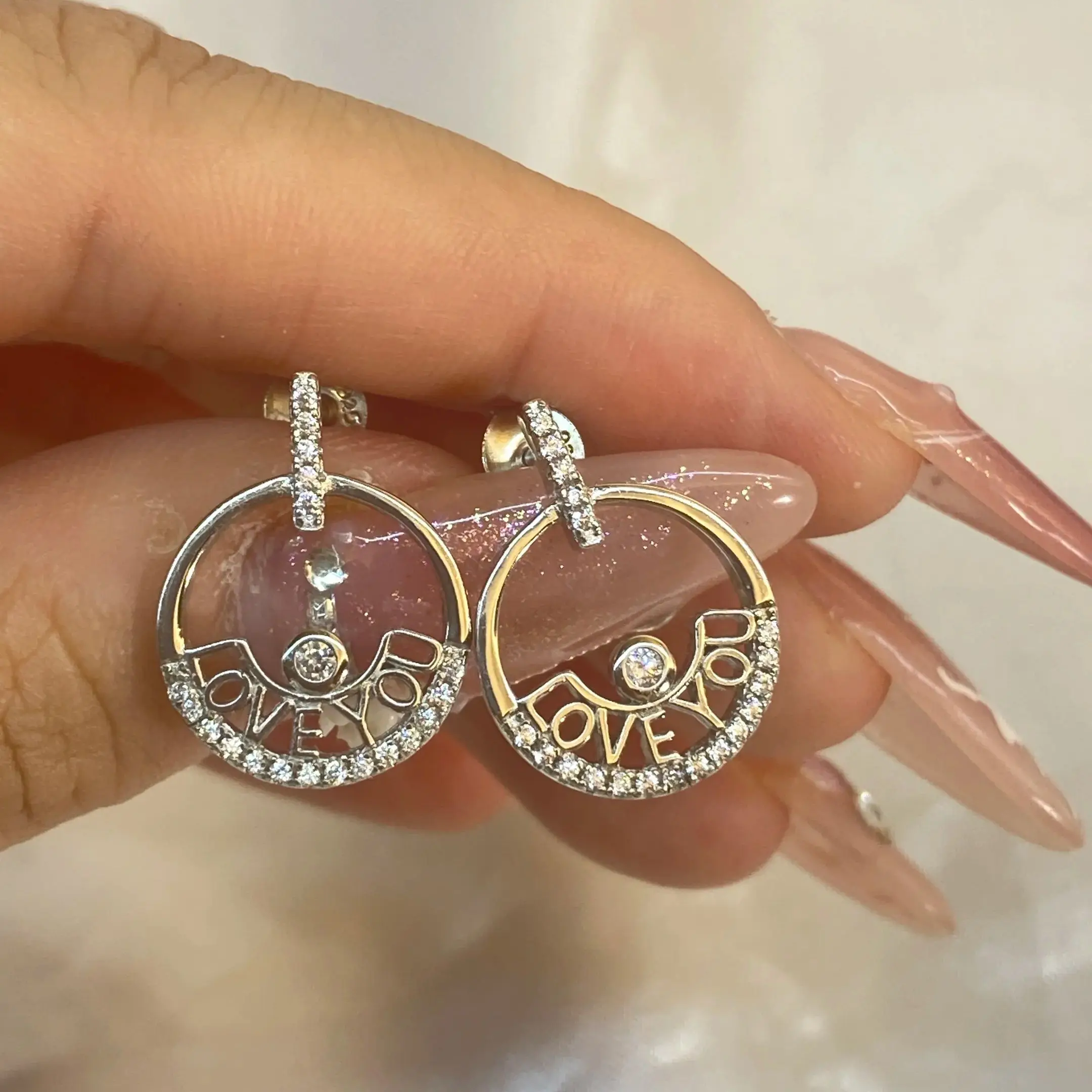 Love You Stud Earrings 925 Sterling Sliver Earring 18.55*14mm Stud Earrings Earrings for Woman
Love You Stud Earrings 925 Sterling Sliver Earring 18.55*14mm Stud Earrings Earrings for Woman