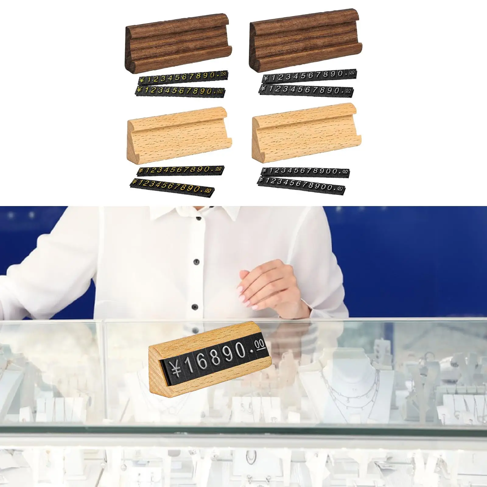 Price Tags Adjustable Stand Label Sale Wooden Display Stand Price Holder Wood for Jewelry Shop Office Shopping Mall Watch
Price Tags Adjustable Stand Label Sale Wooden Display Stand Price Holder Wood for Jewelry Shop Office Shopping Mall Watch