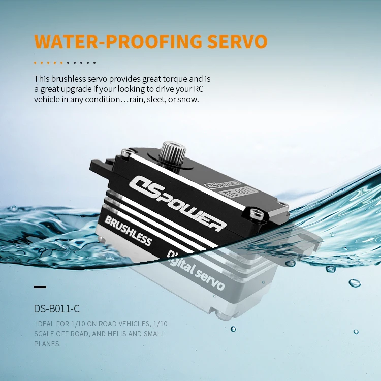 DSpower 17KG Low Profile Digital Servo Waterproof Metal Case Gear Brushless Motor 6-7.4V for 1/10 RC Boat Car Plane Robot Model
DSpower 17KG Low Profile Digital Servo Waterproof Metal Case Gear Brushless Motor 6-7.4V for 1/10 RC Boat Car Plane Robot Model