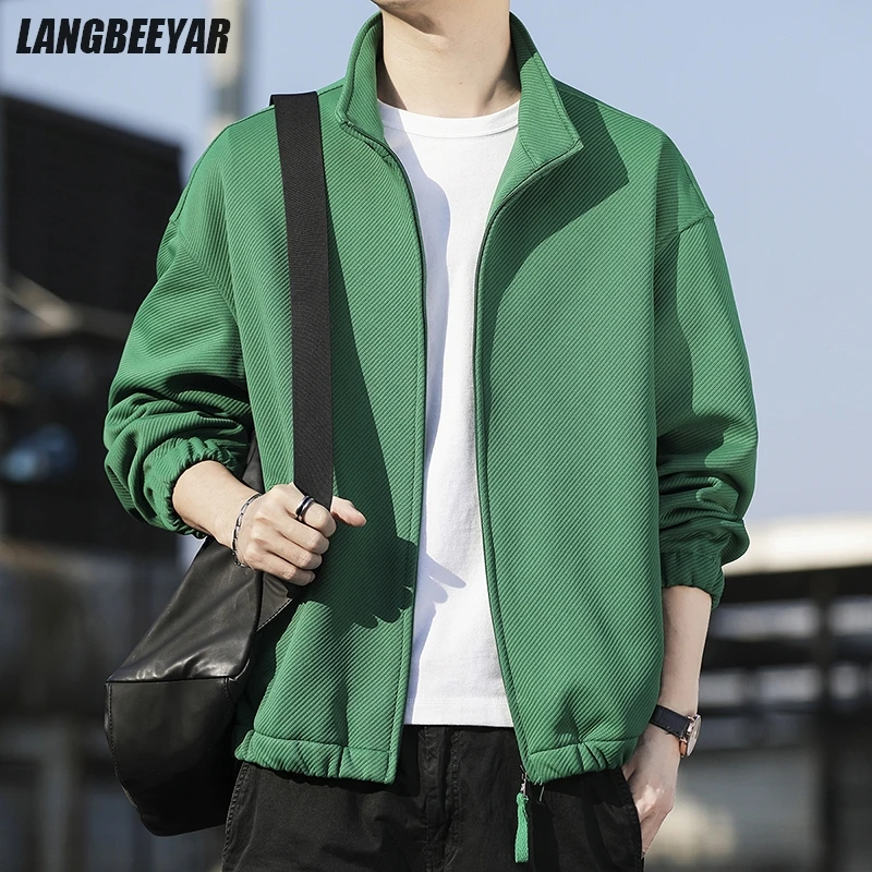 New Brand Casual Mens Street Fashion Jacket Stand Collar Trendy Loose Windbreaker Autumn Sport Coats Mens Clothes 2025
New Brand Casual Mens Street Fashion Jacket Stand Collar Trendy Loose Windbreaker Autumn Sport Coats Mens Clothes 2025