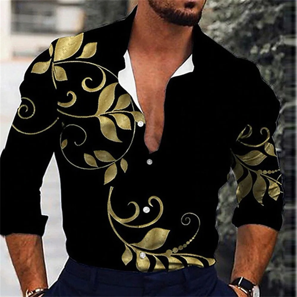 Floral Print Shirt Men's Graphic Leaves 3D Outdoor Street Long Sleeve Clothing Casual Business Cotton Button-Down Shirt
Floral Print Shirt Men's Graphic Leaves 3D Outdoor Street Long Sleeve Clothing Casual Business Cotton Button-Down Shirt