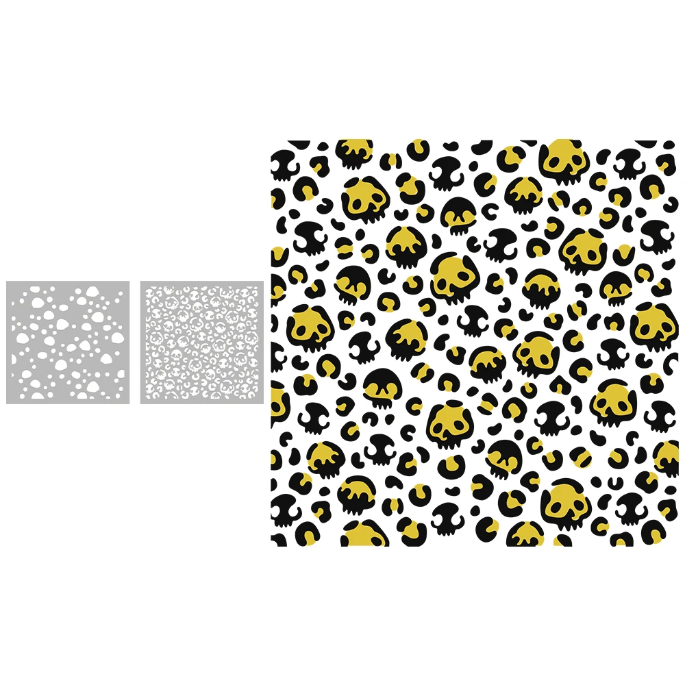MangoCraft 2PCs Halloween Skull Bone Plastic Stencils for Decor DIY Scrapbooking Supplies Stencil for Cards Albums Background
MangoCraft 2PCs Halloween Skull Bone Plastic Stencils for Decor DIY Scrapbooking Supplies Stencil for Cards Albums Background
