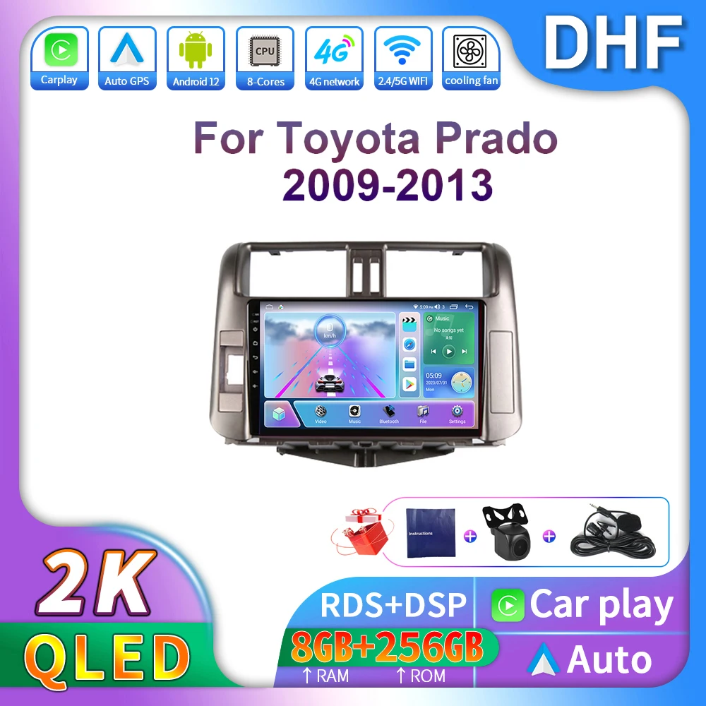 DHF Car Radio Android 13 For Toyota Prado 2009 - 2013 Multimedia Video Player Wireless Auto 2 din Stereo GPS Navigation CarPlay
DHF Car Radio Android 13 For Toyota Prado 2009 - 2013 Multimedia Video Player Wireless Auto 2 din Stereo GPS Navigation CarPlay