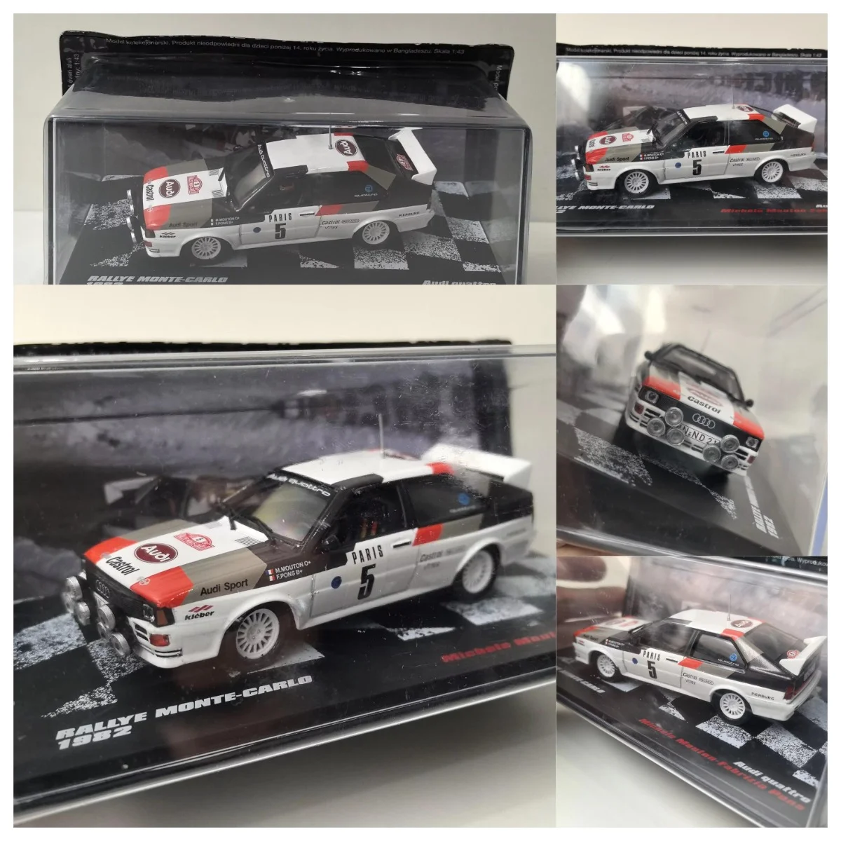 Paint Surface Defects IXO Diecast 1/43 Scale AUDI QUATTRO 1982 # 5 Racing 33 Alloy Car Model
Paint Surface Defects IXO Diecast 1/43 Scale AUDI QUATTRO 1982 # 5 Racing 33 Alloy Car Model