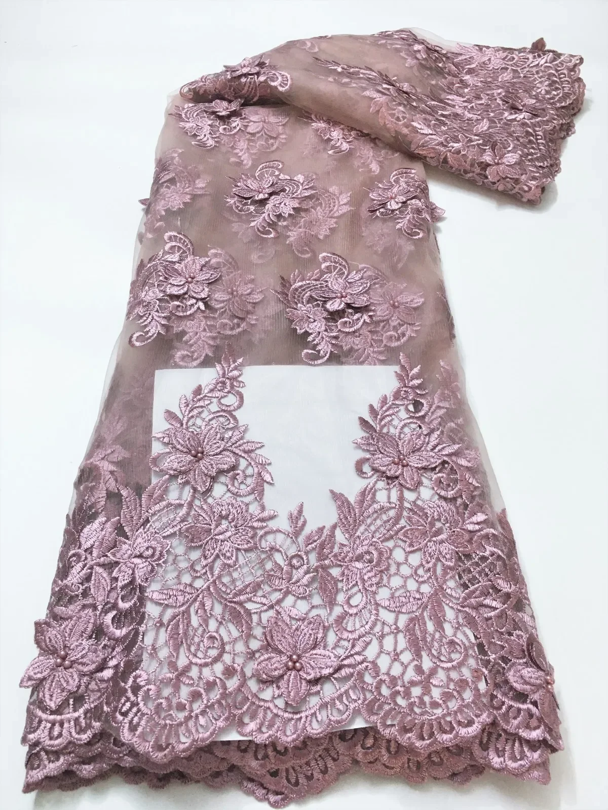 2023 Latest Pink Beaded French Lace Fabric High Quality Tulle Net Lace Fabric Nigerian African Lace Fabric For Party Dress KYX16 
2023 Latest Pink Beaded French Lace Fabric High Quality Tulle Net Lace Fabric Nigerian African Lace Fabric For Party Dress KYX16
