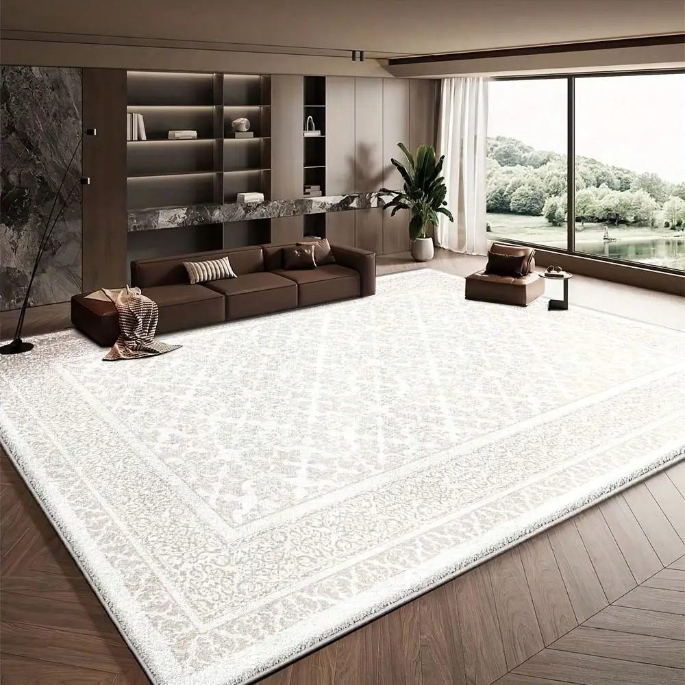 White Floral Pattern Border Design Area Rug Washable Rug Vintage Traditional Floor Cover Foldable Thin Retro Accent Indoor Non Slip Carpet Print Mat Bedroom Living Room Bathroom Home Decor Large Carpets Dining Room Rug Kitchen Rugs For Entryway
White Floral Pattern Border Design Area Rug Washable Rug Vintage Traditional Floor Cover Foldable Thin Retro Accent Indoor Non Slip Carpet Print Mat Bedroom Living Room Bathroom Home Decor Large Carpets Dining Room Rug Kitchen Rugs For Entryway