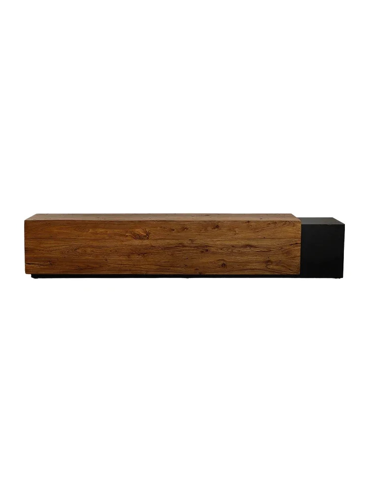 Wooden TV Cabinet, Homestay Living Room, Solid Bench, Elm Wood Cream Style TV Wall
Wooden TV Cabinet, Homestay Living Room, Solid Bench, Elm Wood Cream Style TV Wall