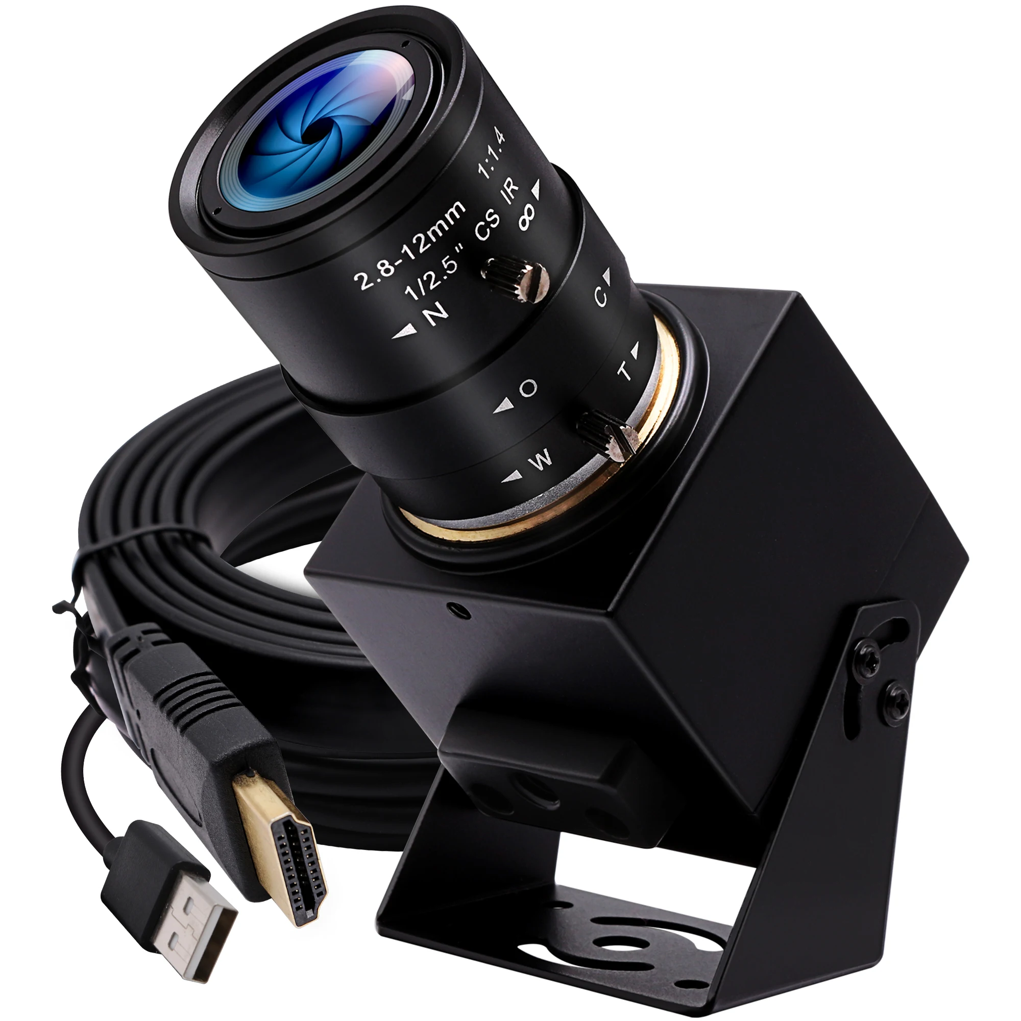 4K HDMI USB Camera H.265 2160P Mini Webcam with 2x Digital Zoom Varifocal Lens Zoom Lens for Real-time Live Streaming UVC
4K HDMI USB Camera H.265 2160P Mini Webcam with 2x Digital Zoom Varifocal Lens Zoom Lens for Real-time Live Streaming UVC