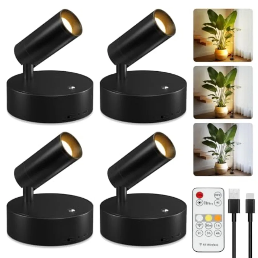 Spot Lights Indoor 4000mAh Rechargeable Battery LED Spotlight Indoor with Remote Wireless Picture Lights with Timer Dimmable Up
Spot Lights Indoor 4000mAh Rechargeable Battery LED Spotlight Indoor with Remote Wireless Picture Lights with Timer Dimmable Up