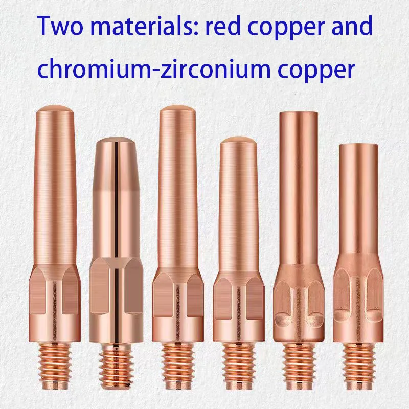 "Second-level gas shielded welding, gas shielded welding, chromium-zirconium copper, copper conductive tip, 0.8-1.6mm"
"Second-level gas shielded welding, gas shielded welding, chromium-zirconium copper, copper conductive tip, 0.8-1.6mm"
