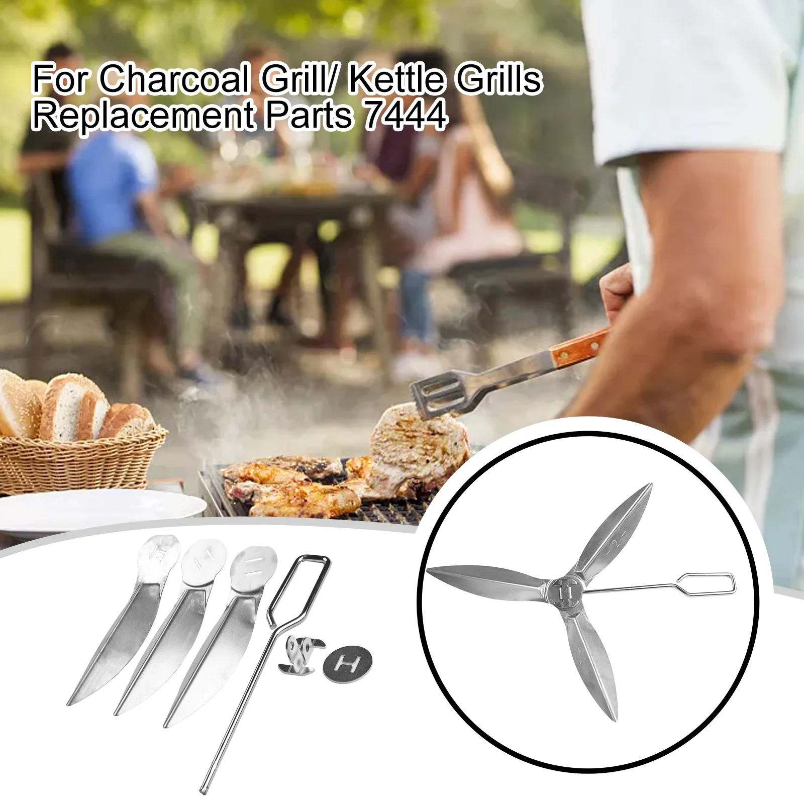 18-1/2-Inch Charcoal Grill One-Touch Cleaning System Kit For Weber Grill 90992/3618/7443/307443/307408/90719 BBQ Tool
18-1/2-Inch Charcoal Grill One-Touch Cleaning System Kit For Weber Grill 90992/3618/7443/307443/307408/90719 BBQ Tool