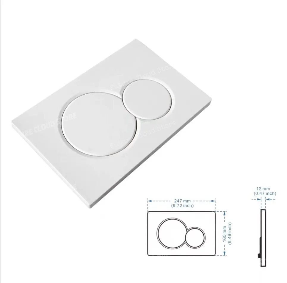 For Geberit second generation hidden tank toilet flush button, hidden wall-mounted tank panel
For Geberit second generation hidden tank toilet flush button, hidden wall-mounted tank panel