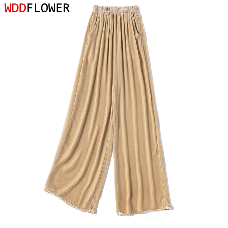 Женские длинные брюки с подкладкой из 100% тутового шелка, бежевые бархатные шелковые длинные брюки, свободные широкие брюки, брюки M1442
Женские длинные брюки с подкладкой из 100% тутового шелка, бежевые бархатные шелковые длинные брюки, свободные широкие брюки, брюки M1442