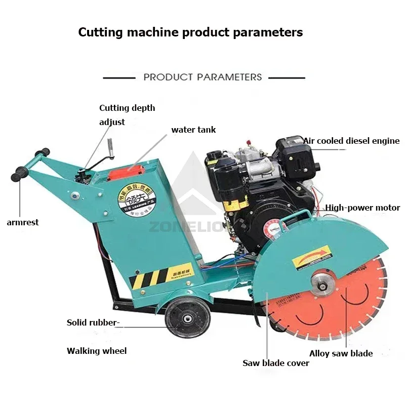 Nick 180mm Depth Concrete Asphalt Cutter Road Cutting Machines
Nick 180mm Depth Concrete Asphalt Cutter Road Cutting Machines