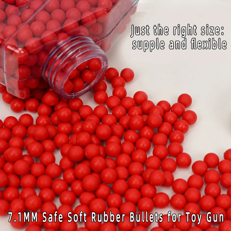 7.1mm Soft Rubber Safety BBs Red Compatible Kids Toy Gun Outdoor Shooting Accessories-1A
7.1mm Soft Rubber Safety BBs Red Compatible Kids Toy Gun Outdoor Shooting Accessories-1A