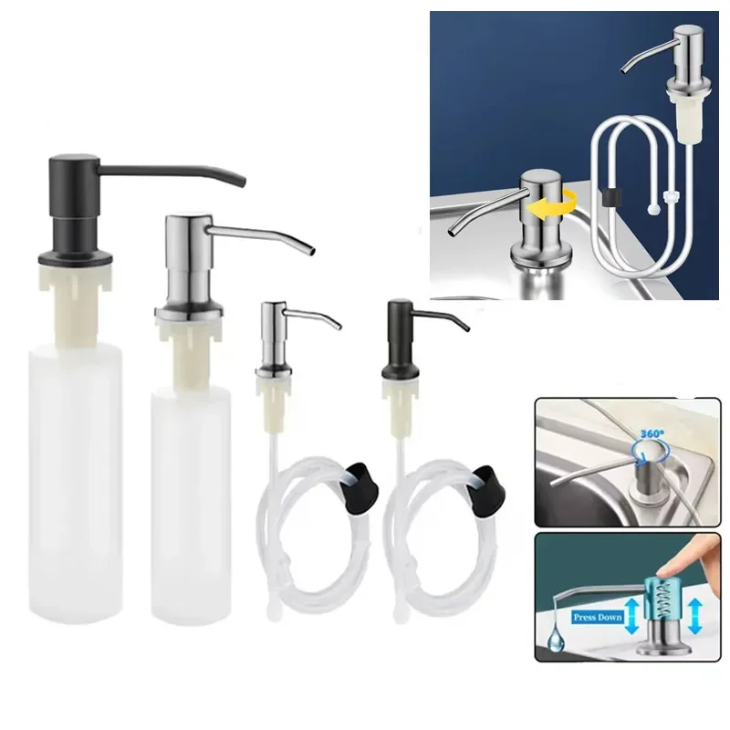 500ML Liquid Soap Bottle Sink Mount Stainless Steel Hand Pressure Soap Dispenser Bottle Kitchen Sink Liquid Soap Dispenser Pum
500ML Liquid Soap Bottle Sink Mount Stainless Steel Hand Pressure Soap Dispenser Bottle Kitchen Sink Liquid Soap Dispenser Pum