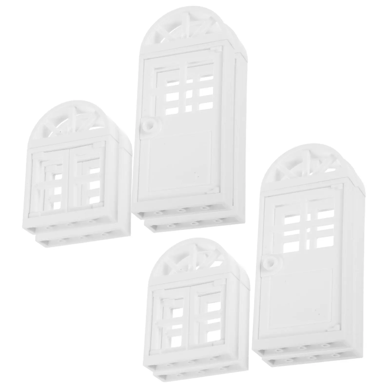 8Pcs Miniature House Door and Window Plastic Frames White DIY Decoration Accessories for Miniature Pretend Play Kit Dollhouse
8Pcs Miniature House Door and Window Plastic Frames White DIY Decoration Accessories for Miniature Pretend Play Kit Dollhouse