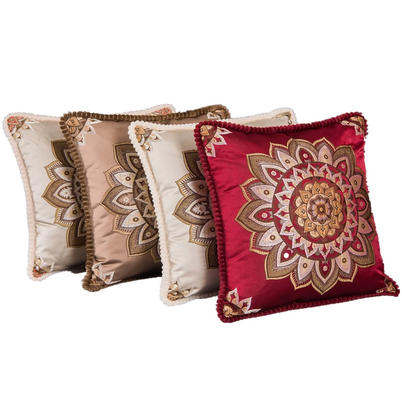 48x48cm Classical European Flower Jacquard Decorative Cushion Cover for Sofa Chair Throw Pillow Case
48x48cm Classical European Flower Jacquard Decorative Cushion Cover for Sofa Chair Throw Pillow Case
