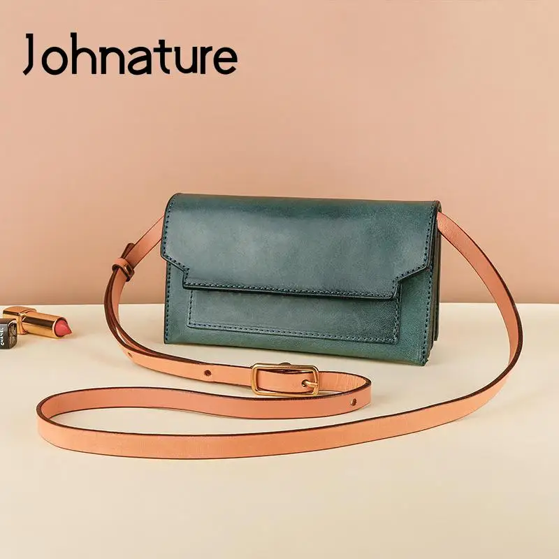 Johnature Fashion Genuine Leather Women Small Bag Versatile Simple Natural Cowhide Solid Color Shoulder & Crossbody Bags
Johnature Fashion Genuine Leather Women Small Bag Versatile Simple Natural Cowhide Solid Color Shoulder & Crossbody Bags